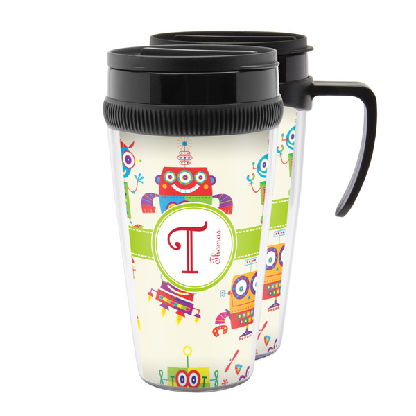 Custom Rocking Robots Acrylic Travel Mug (Personalized)