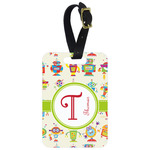 Rocking Robots Metal Luggage Tag w/ Name and Initial
