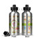 Rocking Robots Aluminum Water Bottle - Front and Back