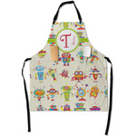 Rocking Robots Apron With Pockets w/ Name and Initial
