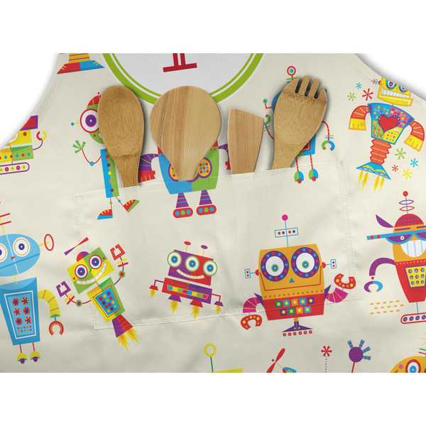 Rocking Robots Apron - Pocket Detail with Props