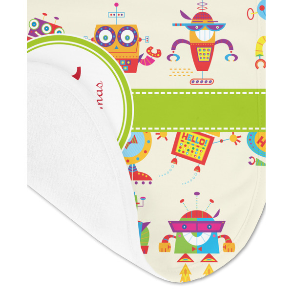 Rocking Robots Baby Bib - AFT detail