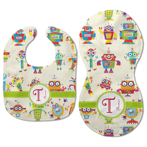 Rocking Robots Baby Bib & Burp Set - Approval (new bib & burp)