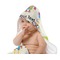 Rocking Robots Baby Hooded Towel on Child