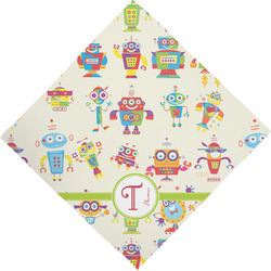 Rocking Robots Dog Bandana Scarf w/ Name and Initial