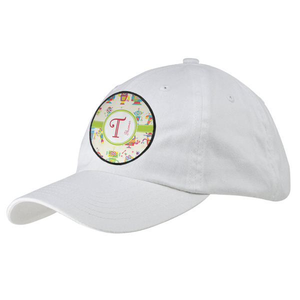 Custom Rocking Robots Baseball Cap - White (Personalized)