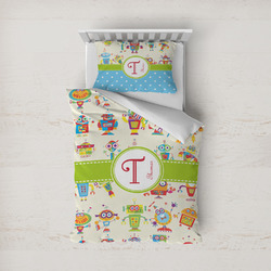 Rocking Robots Duvet Cover Set - Twin (Personalized)