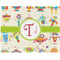 Rocking Robots Woven Fabric Placemat - Twill w/ Name and Initial