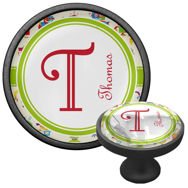 Rocking Robots Cabinet Knob - Black - Multi Angle