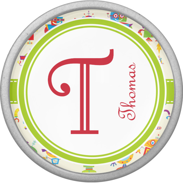 Rocking Robots Cabinet Knob - Nickel - Front