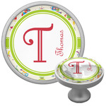 Rocking Robots Cabinet Knob (Silver) (Personalized)