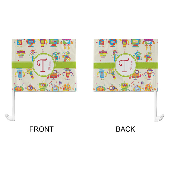 Rocking Robots Car Flag - Large - APPROVAL