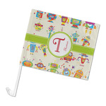 Rocking Robots Car Flag - Large (Personalized)