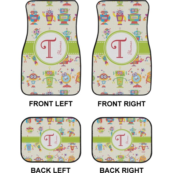 Rocking Robots Car Floor Mats Set (2F + 2B)