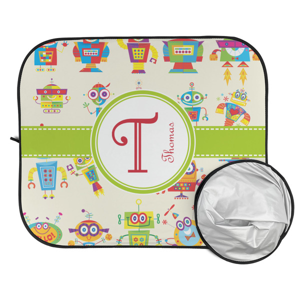 Rocking Robots Car Sun Shades - FOLDED & UNFOLDED