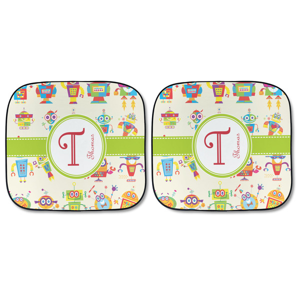 Rocking Robots Car Sun Shades - FRONT