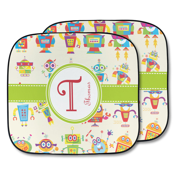 Custom Rocking Robots Car Sun Shade - Two Piece (Personalized)