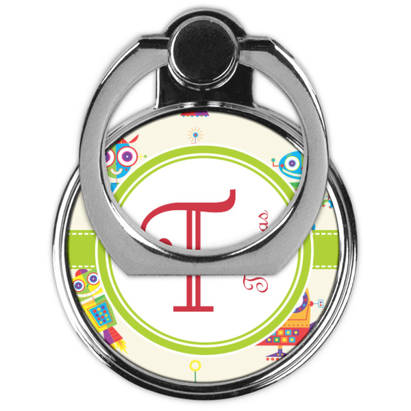 Rocking Robots Cell Phone Ring Stand & Holder - Front (Collapsed)