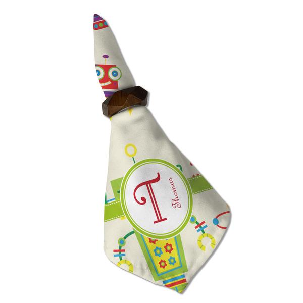 Rocking Robots Cloth Napkins - Personalized Dinner (Folded in Ring) (MAIN)