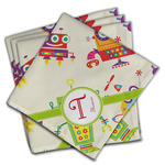 Rocking Robots Cloth Napkins (Set of 4) (Personalized)