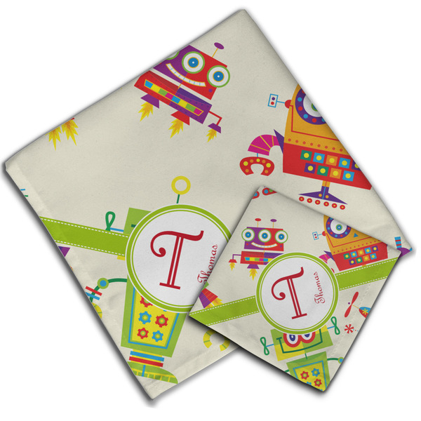 Rocking Robots Cloth Napkins - Personalized Lunch & Dinner (PARENT MAIN)
