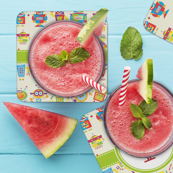 Rocking Robots Coaster Set - LIFESTYLE