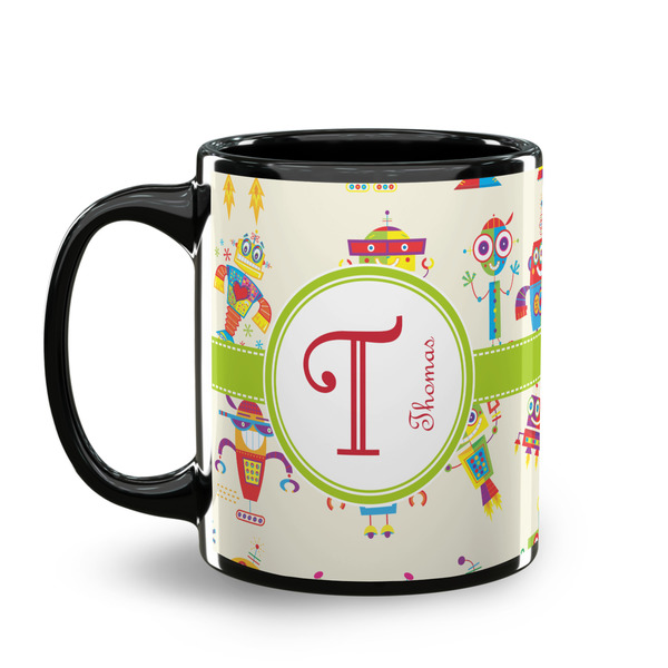 Rocking Robots Coffee Mug - 11 oz - Black