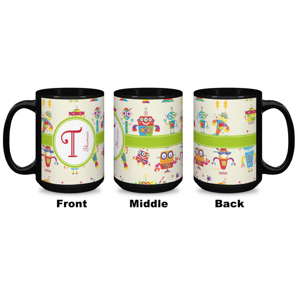 Rocking Robots Coffee Mug - 15 oz - Black APPROVAL