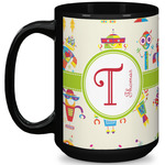 Rocking Robots 15 Oz Coffee Mug - Black (Personalized)