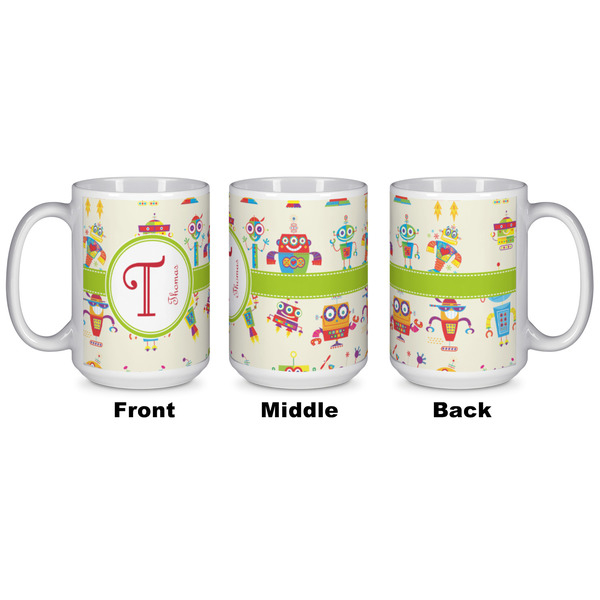 Rocking Robots Coffee Mug - 15 oz - White APPROVAL