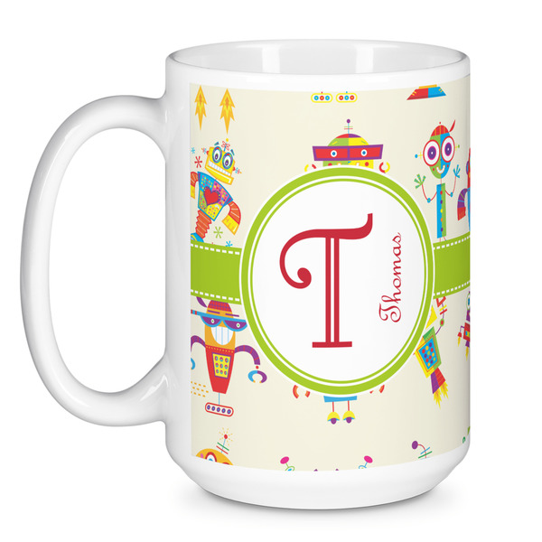 Rocking Robots Coffee Mug - 15 oz - White