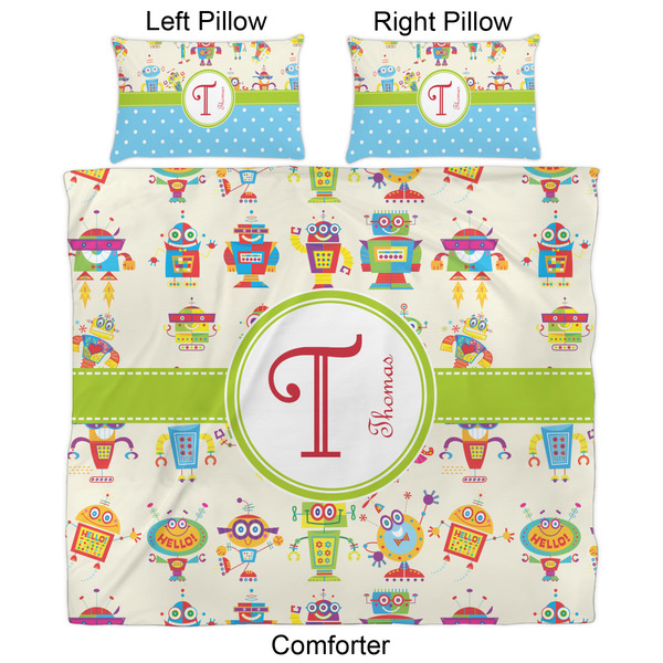 Rocking Robots Comforter Set - King - Approval