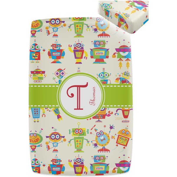 Rocking Robots Crib Fitted Sheet - Apvl