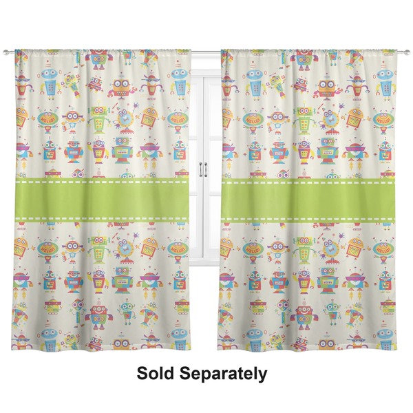 Rocking Robots Curtain 40x63 - Unlined