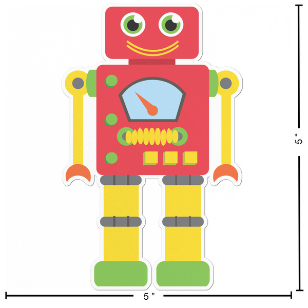 Rocking Robots Custom Shape Iron On Patches - L - APPROVAL