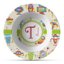 Rocking Robots Plastic Bowl - Microwave Safe - Composite Polymer (Personalized)