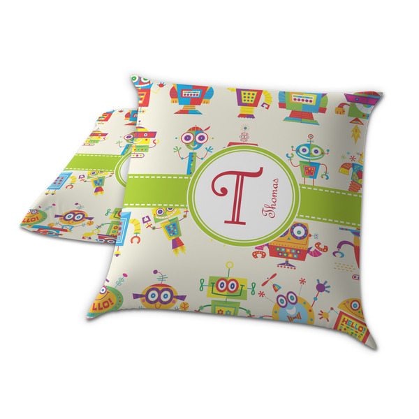 Rocking Robots Decorative Pillow Case - TWO