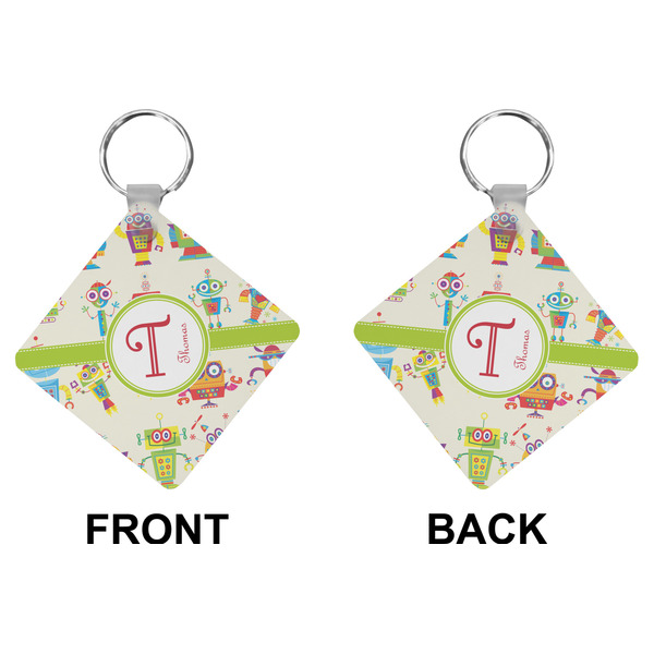 Rocking Robots Diamond Keychain (Front + Back)