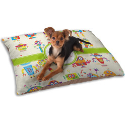 Rocking Robots Dog Bed - Small w/ Name and Initial