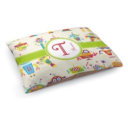 Rocking Robots Dog Bed - Medium w/ Name and Initial