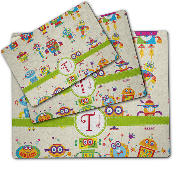 Rocking Robots Dog Food Mat - MAIN (sm, med, lrg)