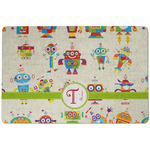 Rocking Robots Dog Food Mat w/ Name and Initial