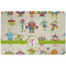 Rocking Robots Dog Food Mat w/ Name and Initial