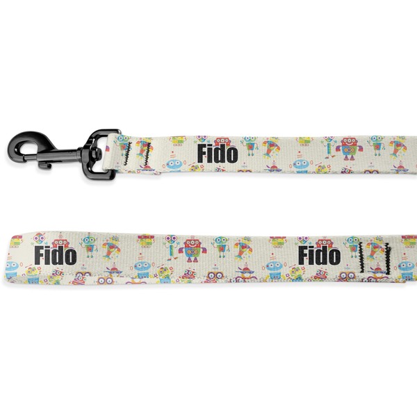 Custom Rocking Robots Deluxe Dog Leash - 4 ft (Personalized)