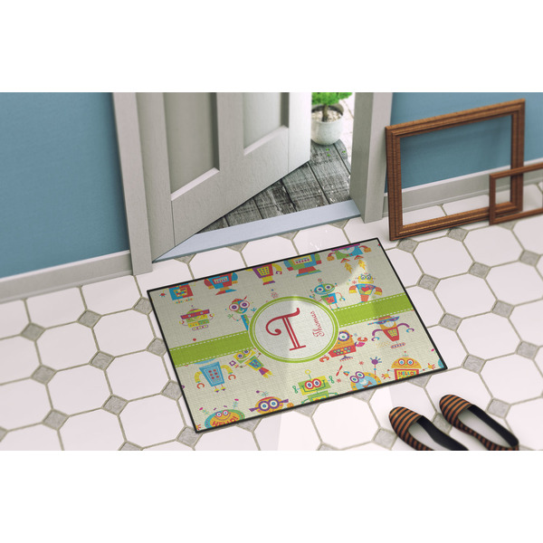 Rocking Robots Door Mat Lifestyle