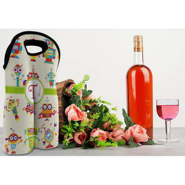 Rocking Robots Double Wine Tote - LIFESTYLE (new)