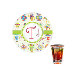 Rocking Robots Printed Drink Topper - 1.5" (Personalized)