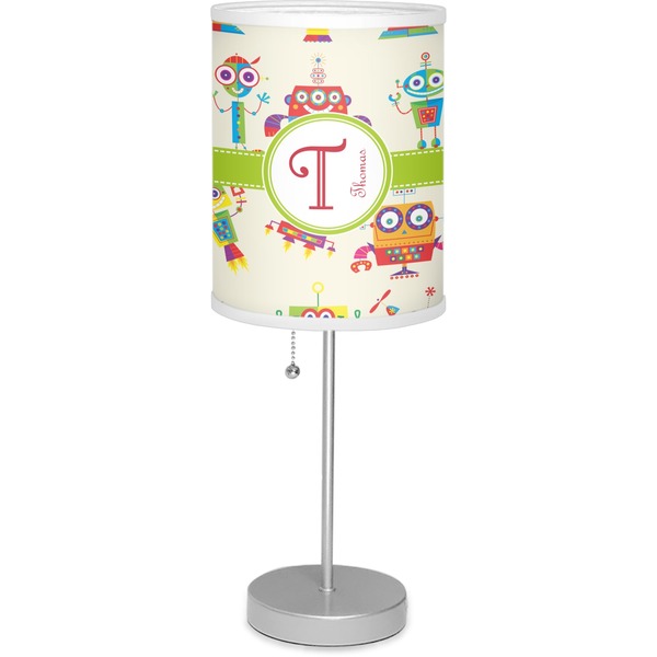 Custom Rocking Robots 7" Drum Lamp with Shade Polyester (Personalized)