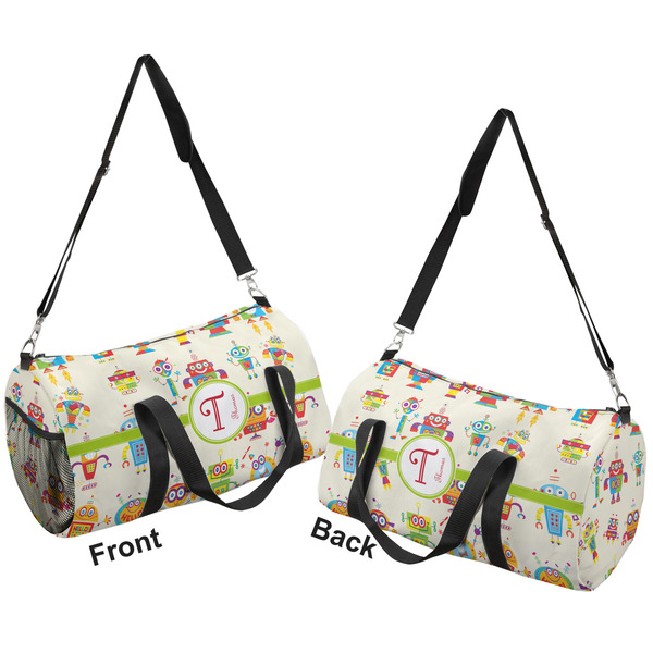 Rocking Robots Duffle bag large front and back sides