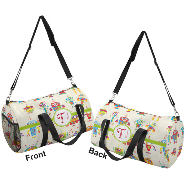 Rocking Robots Duffle bag small front and back sides